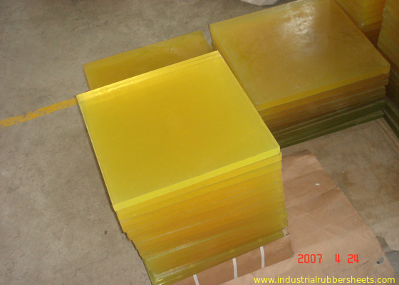 Bendable Virgin Polyurethane Plastic Sheets For Paper Making , Red PU Sheets