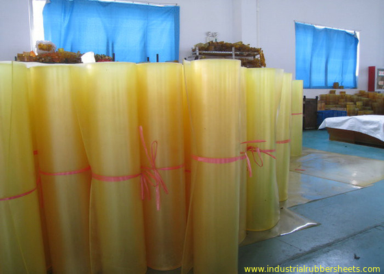 Bendable Virgin Polyurethane Plastic Sheets For Paper Making , Red PU Sheets