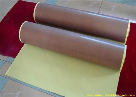 Anti -  aging Adhesive + Paper PTFE Coated Fiberglass Fabric  Smooth Surface