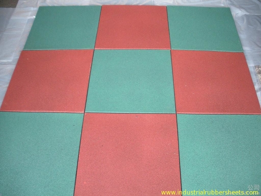 Wood Grain Industrial Rubber Sheet Rubber Felt Floor Spill Mat , 10-50mm Thickness