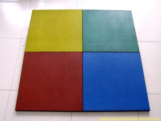 Wood Grain Industrial Rubber Sheet Rubber Felt Floor Spill Mat , 10-50mm Thickness