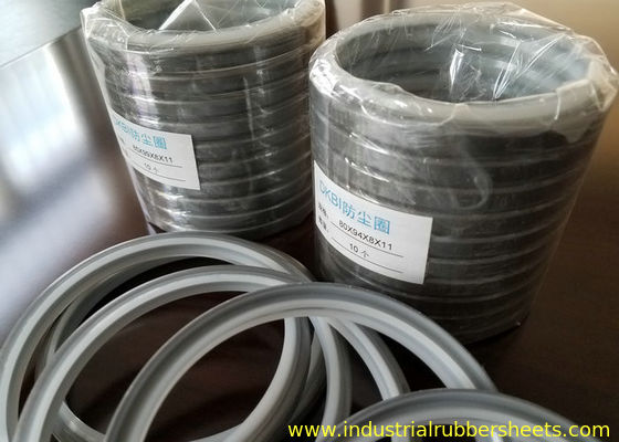 White PU or Black NBR Silicone Rubber Washers Size Customized