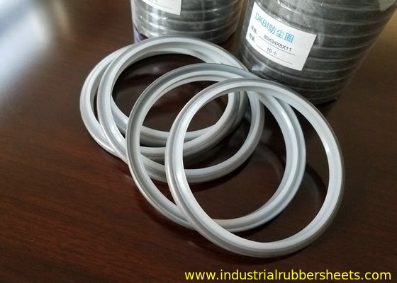 White PU or Black NBR Silicone Rubber Washers Size Customized