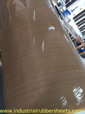 Brown Ptfe Coated Glass Cloth / PTFE Coated Fiberglass Cloth 0.08-0.35mm Thickness