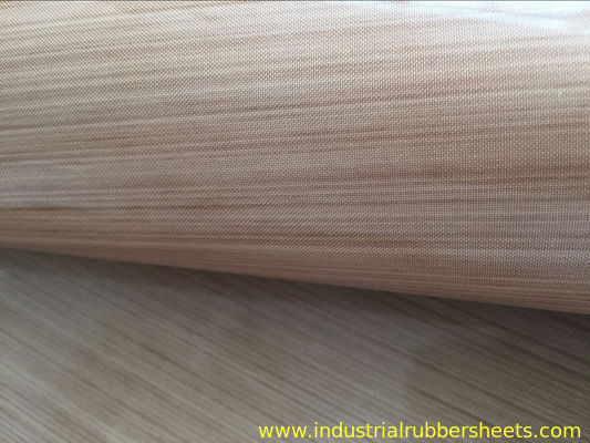 Brown Ptfe Coated Glass Cloth / PTFE Coated Fiberglass Cloth 0.08-0.35mm Thickness