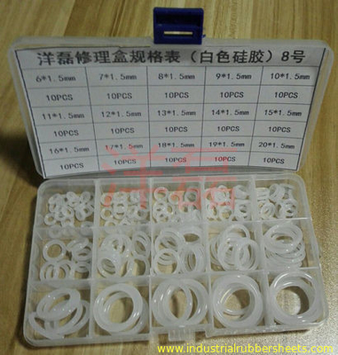 Food Grade Silicone O Ring Kit 150pcs 60-70 Shore A