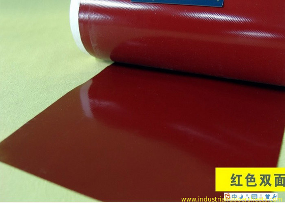 Ciemnoczerwone, odporne na ciepło, rolki z gumy silikonowej wzmocnione, aby wstawić materiał 1PLY