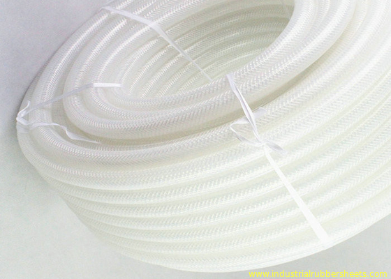 Food Grade Transparent Silicone Tube / Silicone Wąż Wzmocnienie materiałem poliestrowym