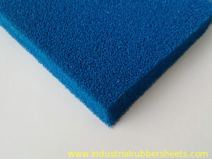 Tkanina wyciskowa z silikonu w kolorze niebieskim