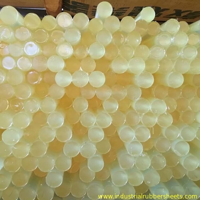 Żółty pręt z poliuretanu lub nylonu, pręt PU o długości 300 - 500 mm