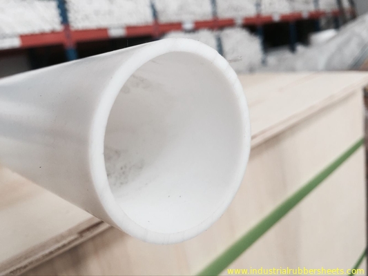 Przemysłowy biały profilowany PTFE Tube / 100% Virgin PTFE Gładka powierzchnia rury