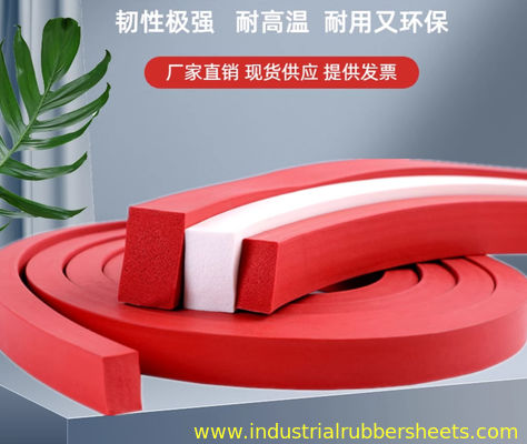 Silicone Sponge Extrusion for High Temperature Environments and Good Wear Resistance Tensile Strength 100-200psi