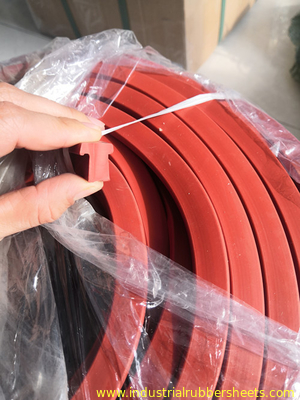 Podkładki gumowe silikonowe w kolorze czerwonym Pasek silikonowy 9mpa Wytrzymałość na rozciąganie