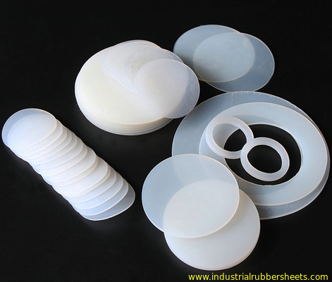 Półprzezroczysta spożywcza, biała silikonowa podkładka, silikonowa uszczelka, silikonowa uszczelka, silikonowy pierścień