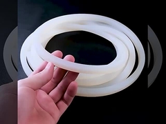 Czerwony przezroczysty silikonowy ekstruz, silikonowy profil do uszczelniania