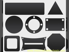 Płytka gumowa o pojemności 2-24Mpa