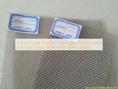 SS316 SS304 sieć drutu ze stali nierdzewnej / sieć drutu metalowego odpornej na kwasy 30m długość