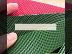 1-warstwowy zielony przenośnik taśmowy Pvc Materiał przemysłowy do produkcji tytoniu