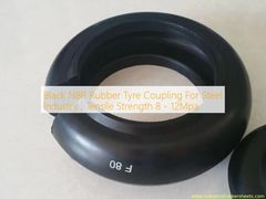 Czarna gumowa sprzęgło oponowe NBR do przemysłu stalowego, Wytrzymałość na rozciąganie 8 - 12 MPa