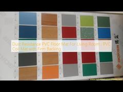 Odporna na kurz mat PVC do salonu, mata z PVC z mocnym podkładem