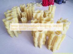 Żółte sprzęgło poliuretanowe SBT, elastyczne sprzęgło pająkowe SBR SBT
