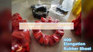Przemysłowy arkusz gumy: 400% wydłużenia i odporności na zużycie