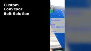 Niestandardowy biały przenośnik taśmowy do transportu materiałów