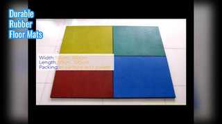 Wytrzymałe gumowe dywaniki podłogowe o grubości 10–50 mm z drewna słojowanego