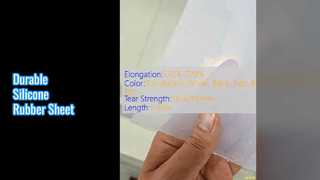 Arkusz gumy silikonowej 3 mm Wytrzymałość na rozciąganie 7,5-12,0 MPa