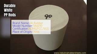 Biały pręt PP do uszczelek przemysłowych