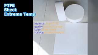 Arkusz PTFE 20-30Mpa Biały Czarny Wysoka temp