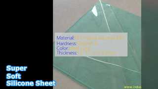 Super miękki arkusz gumy silikonowej o grubości 1,2 mm, przezroczysty
