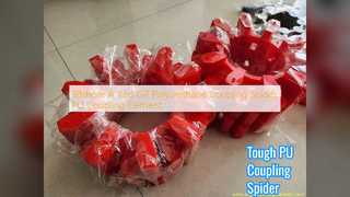 Czerwony łącznik łączący PU do trudnych warunków