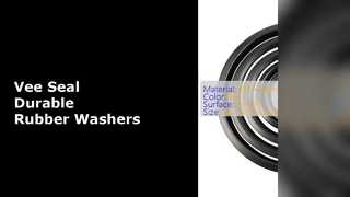 Czarne podkładki z gumy silikonowej Vee Seal, pełne zestawy