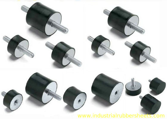 Custom Molded Industrial Grade Rubber Shock Mounts with 40, 50, 60 Shore A Hardness for Vibration Damping