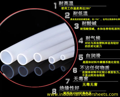 Id1mm X Od2mm X 100m Biały wąż PTFE do wysokiej temperatury