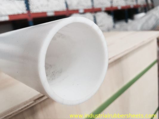Przemysłowy biały profilowany PTFE Tube / 100% Virgin PTFE Gładka powierzchnia rury