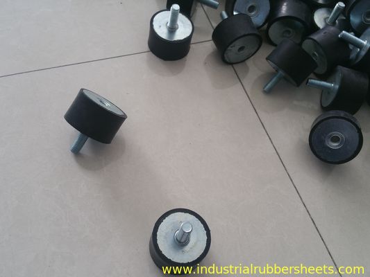 Amortyzator gumowy B-MF z twardością 40, 50, 60 Shore A i ocynkowanym metalem + gumą do przemysłowej antywibracji
